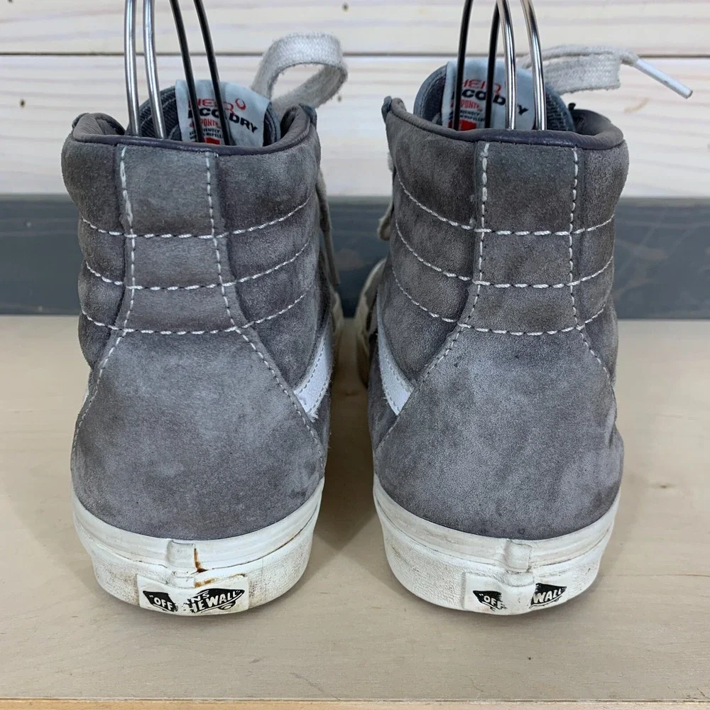 Vans Shoes Mens 6.5 Womens 8 High Tops HEIQ Eco Dry Gray Suede‎ Grunge Skater